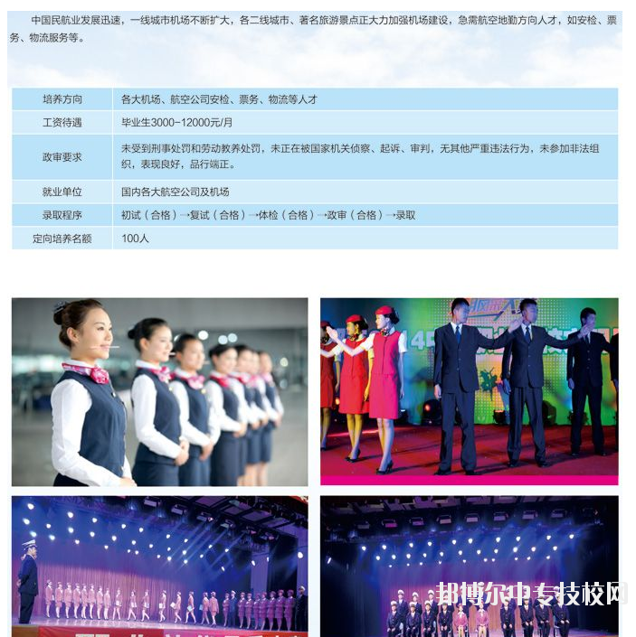 貴州省貴陽市中山科技學(xué)校航空地勤管理專業(yè)介紹