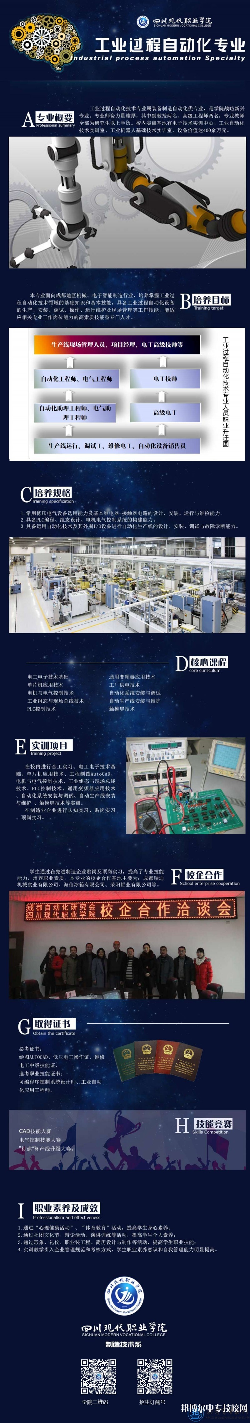 四川現(xiàn)代科技職業(yè)學(xué)校：工業(yè)過(guò)程自動(dòng)化專業(yè)介紹
