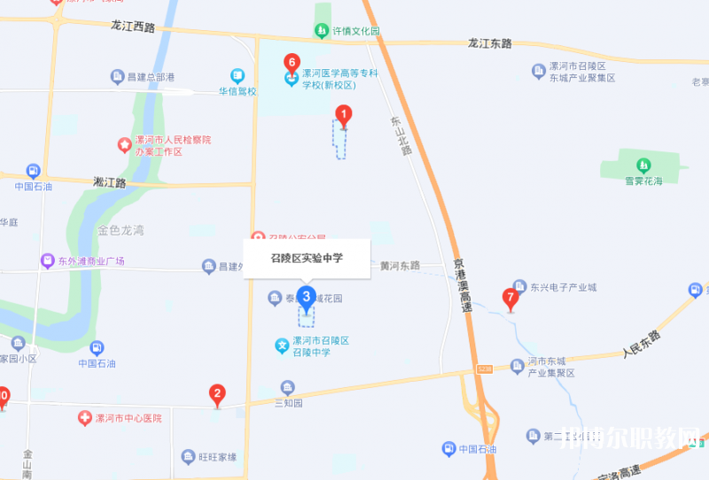 漯河市召陵區(qū)中等專業(yè)學(xué)校地址，乘車路線