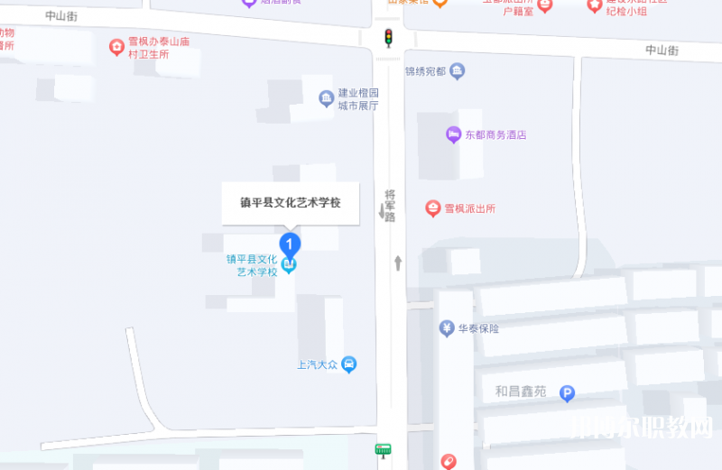 鎮(zhèn)平縣文化藝術學校地址，乘車路線